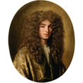 thumbnail image 2 of Jacob Ferdinand Voet 12x14 Gold Ornate Wood Frame and Double Matted Museum Art Print Titled - Portrait of a Man Wearing a Wig, 2 of 4