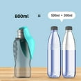 thumbnail image 3 of 800ML Large Dog Water Bottle Dispenser For Small Big Dogs Portable Travel Pet Drinking Bowls Bulldog Labrador Feeder Supplies, 3 of 9