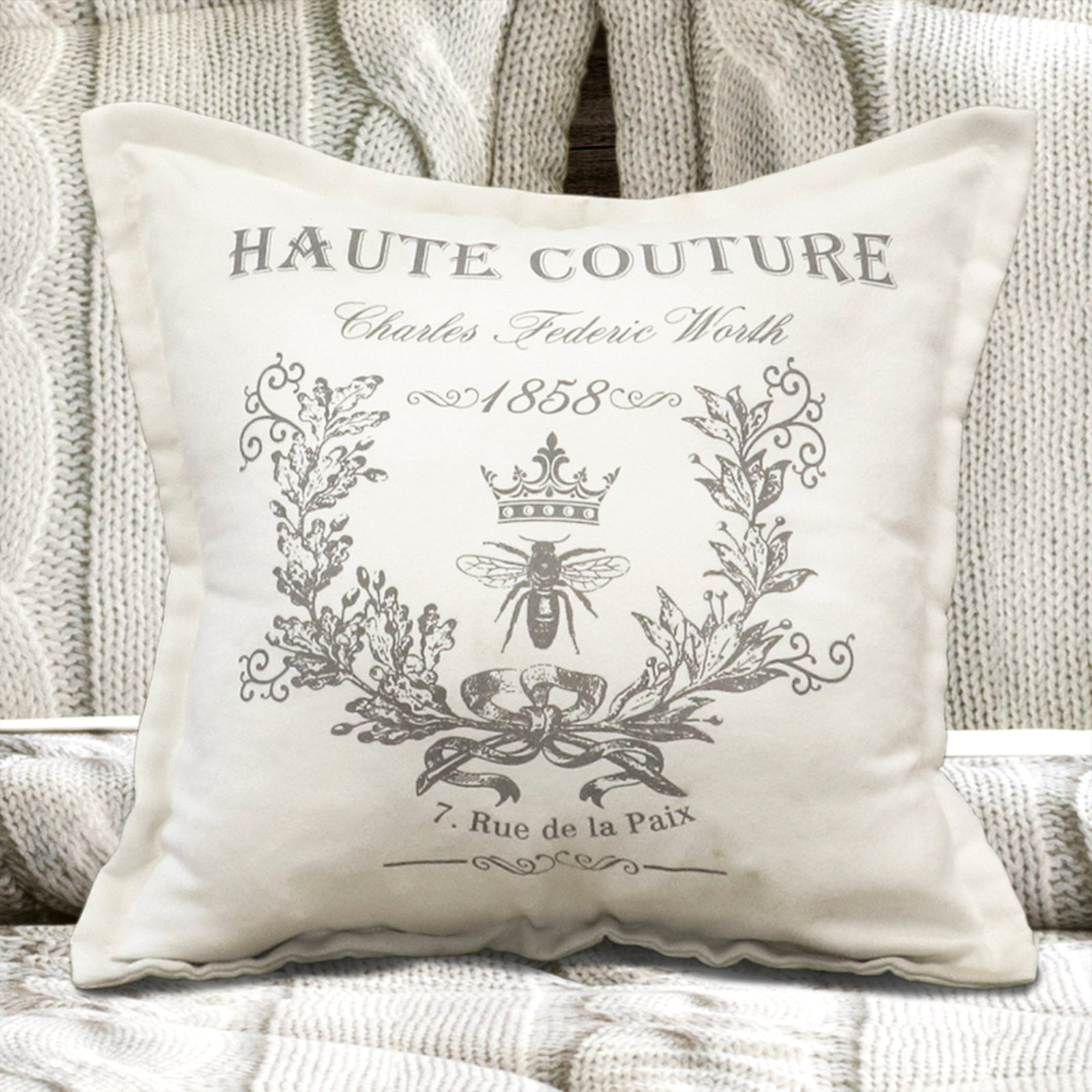 Printed Cable Knit Comforter Gray 4 Piece Set Walmart Com
