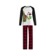 thumbnail image 3 of Pantalones De Camisa De Otoño Traje de pantalón largo con estampado de copa de vino informal familiar, conjunto de pijama de 2 piezas, traje diario Cgtredaw Mamá Roja 2Xl para Mujer, 3 of 7