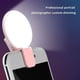 thumbnail image 3 of Luz redonda para selfies, luz redonda para teléfono con clip para cámara de iPhone, portátil del Reino Unido E0Q8, 3 of 7