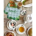 thumbnail image 4 of St. Patrick's Day Kitchen Dish Towels for Drying Dishes Set of 3, Spring Coin Green Clovers Blue Lattice Waffle Weave Microfiber Hand Tea Bathroom Towels Quick Dry & Absorbent Towel 15.7x23.6, 4 of 7