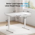 thumbnail image 3 of CHITOOMA  Electric Standing Desk with Drawer, 48" x 24" Maple Wood-top Height Adjustable Office Desk with USB Charging Ports, Sit to Stand Desk for Home, 3 of 7