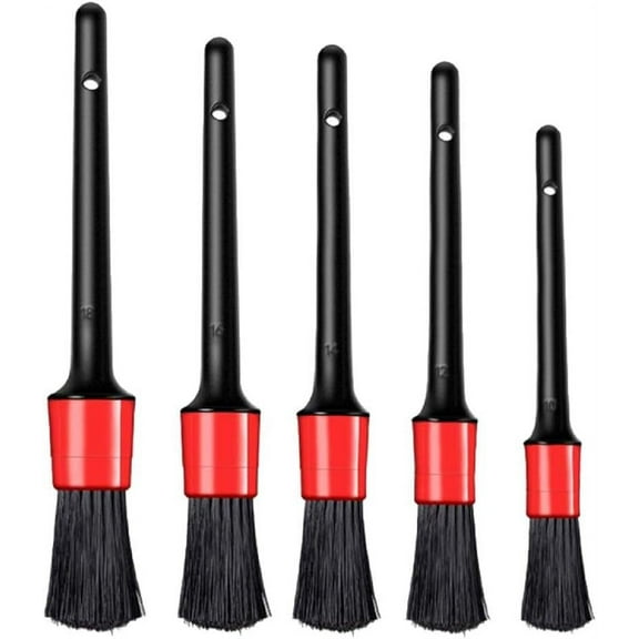 Car Exterior Interior Detail Brush Boar Hair Bristles Brush for Car Cleaning Auto Detail Tools Dashboard Cleaning Brush car cleaning tool set for drill kit with detailing brush box bag wheels exterior