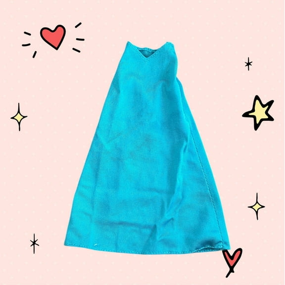 Princess Doll Anna Elsa Dress Frozen Clothes Size Blue Long Skirt