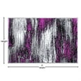 thumbnail image 4 of Flash Furniture Rylan Rectangular Contemporary Grey, Purple Area Rug, 2' x 3', 4 of 5