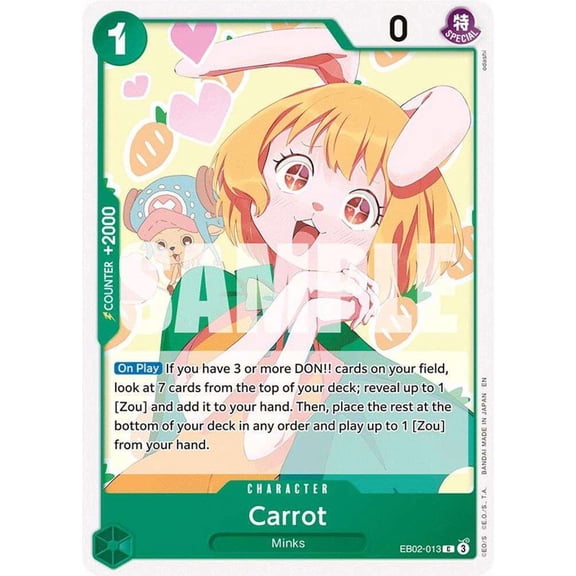 One Piece Extra Booster: Anime 25th Collection Common Carrot EB02-013