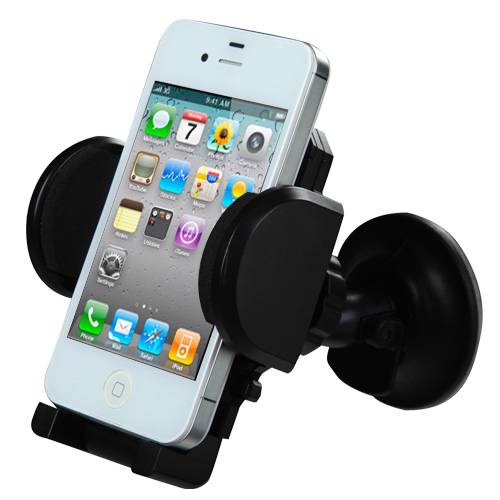 Adjustable Car Vehicle Windshield / Air Vent Mount Holder Cradle Compatible with Apple iPhone 11 Pro Max, iPhone 11 Pro, iPhone 11, iPhone Xs Max, Xs, Xs Plus, XR, X, 8, 8 Plus + MYNETDEALS Stylus - image 4 of 7