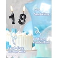 thumbnail image 5 of FIGT-Number 19 Candles,19th Birthday Candles,Black Happy Birthday Candle for Cake,3D Design Cake Topper Decorations for Boy Men Pet Birthday Party Wedding Anniversary Celebration Supplies【0514】, 5 of 7