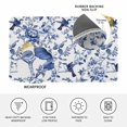 thumbnail image 3 of White Blue Spring Floral Door Mat Indoor Outdoor, Summer Botanical Hummingbird Non Slip Welcome Mat with Rubber Backing, Absorbent Fabric Front Door Mats Entryway Rug for Home Patio Entrance 16"x24", 3 of 8