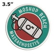 thumbnail image 2 of Moshup Beach, Massachusetts Scuba Flag O2 Tank 3.5 Inch Iron Or Sew On Embroidered Fabric Badge Patch Ocean Beach, Salt Life Iconic Series, 2 of 2