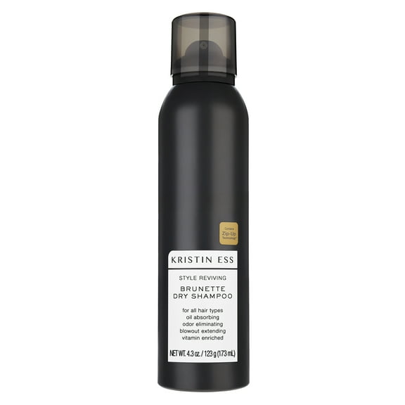 Kristin Ess Hair Brunette Dry Shampoo for Dark   Brown Hair, for Oily Hair, Dry Shampoo Powder Spray for Women, 4.3oz