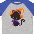 thumbnail image 4 of Inktastic Halloween Cat, Cute Cat, Black Cat, Witch Hat Boys or Girls Toddler T-Shirt, 4 of 5
