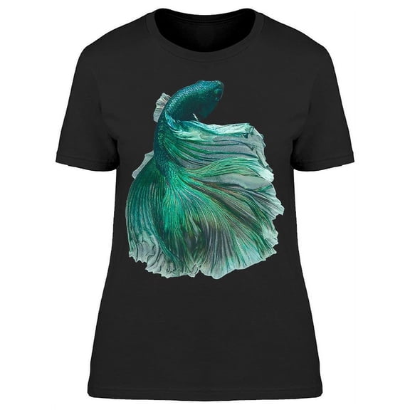 Backview Of Tail Metalic Betta T-Shirt Women -Image by Shutterstock, Female 3X-Large
