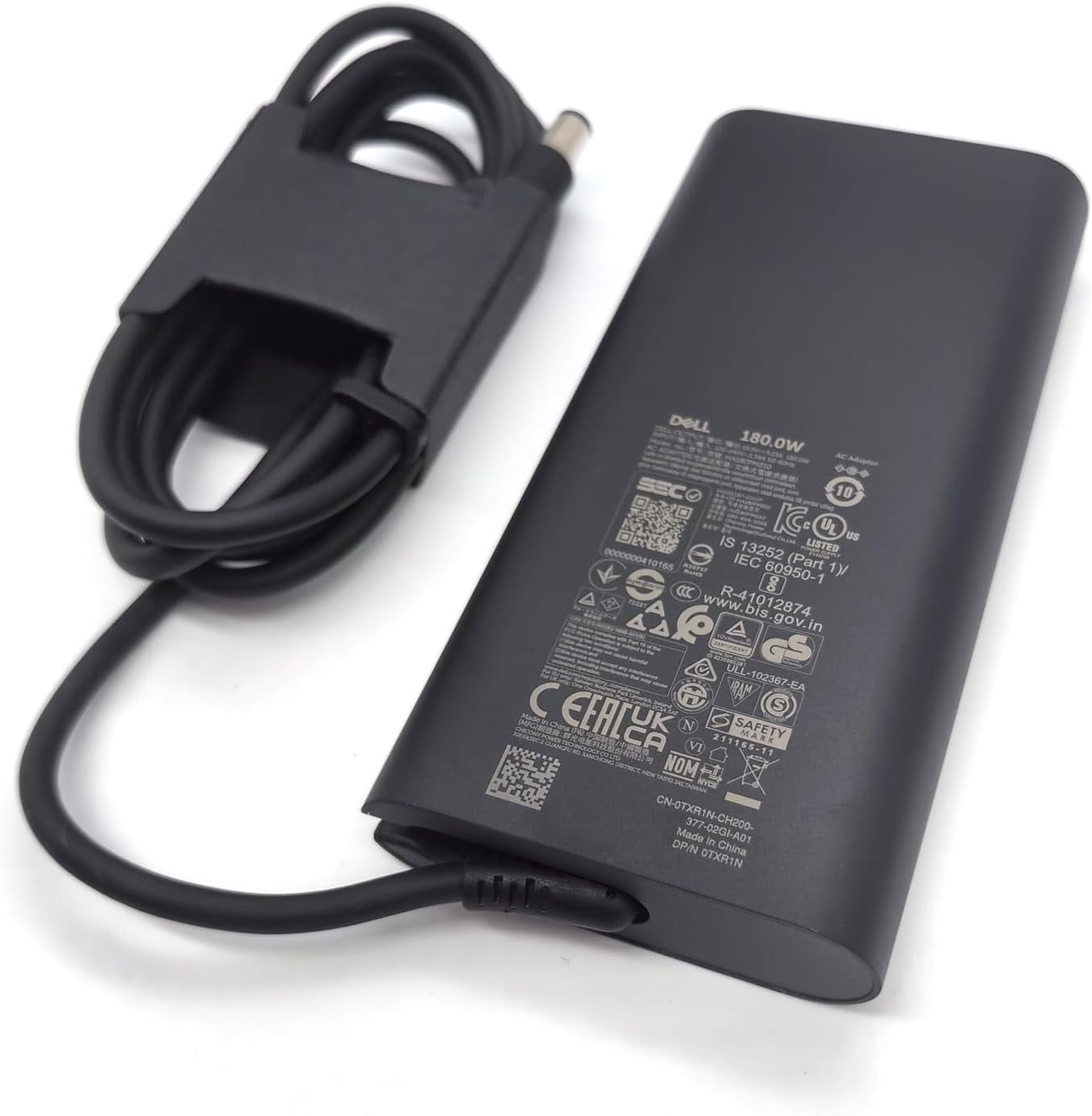 Dell 180W Barrel 7.4mm GAN Laptop Charger, Precision 7680 7670 7770 7780 AC Adapter, Black, HA180PM210