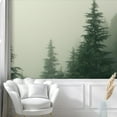 thumbnail image 5 of Idea4wall 5pcs Green Pine Trees Nursery Decor Stick Wallpaper Removable Wall Murals Large Wall Stickers for Home Decoration, 72"x120", 5 of 5