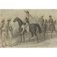 thumbnail image 3 of Constantin Guys 14x11 Black Modern Framed Museum Art Print Titled - Military Parade, 3 of 5