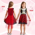 thumbnail image 2 of Benylion Girls Pirate Dress Toddler Buccaneer Costume Kids Dance Skirt Birthday Party Halloween Role Play Outfits for 11-12 Years, 2 of 6