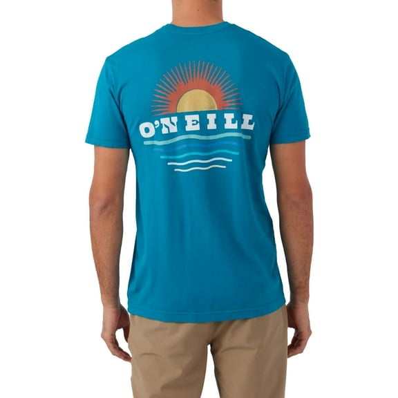 O'Neill Mens Above & Below Graphic T-Shirt, Blue, Small