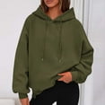 thumbnail image 5 of Mlzmgr Sweatshirts for Women Hooded Loose Fitted Baggy Hoodies with Pockets Casual Going out Running Outdoor Shirts, 5 of 7