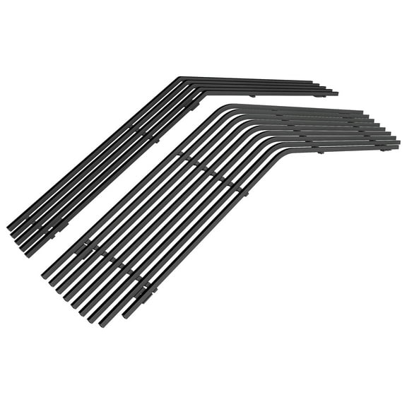 APS Premium Stainless Steel Black Horizontal Billet Grille Compatible with Chevy Camaro 1978-1981 Combo N19-H43018C