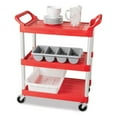 thumbnail image 5 of Cutlery Bin, 4 Compartments, Plastic, 11.5 x 21.25 x 3.75, Plastic, Gray | Bundle of 2 Each, 5 of 5