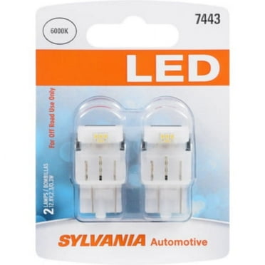 Sylvania 7443 White SYL LED Mini Bulb, Pack of 2