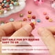 thumbnail image 4 of Uxcell 100 Pcs Perlas de Letras Acrílicas, Perlas Redondas Coloridas de Alfabeto de 4x7mm con Letra Dorada E, Perlas Espaciadoras de Alfabeto Planas para Hacer Joyería, Pulseras y Collares, 4 of 6