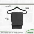 thumbnail image 6 of Velvet Hangers 20 Pack EC36&nbsp;Black - Heavy Duty Clothes Hangers Space Saving - Non Slip Felt Hangers for Closet - Perchas Ganchos para Colgar Ropa Hangars, 6 of 8