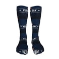 thumbnail image 5 of Rateoe Happy Veterans Day print Women's Men's Novelty 20in Crew Socks Cotton Socks Knee High Socks for Walking,Running,Nurses,Pregnancy-One Size, 5 of 8