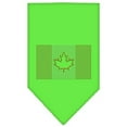 thumbnail image 2 of Canadian Flag Rhinestone Bandana Lime Green Large, 2 of 3