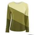 thumbnail image 4 of Giftesty Womens Shirts Plus Size Women's Solid Round-Neck Long Sleeve Top, 4 of 4