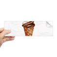 thumbnail image 1 of Brown Chocolate Sweet Ice Pattern Rectangle Bumper Sticker Notebook Window Decal, 1 of 1