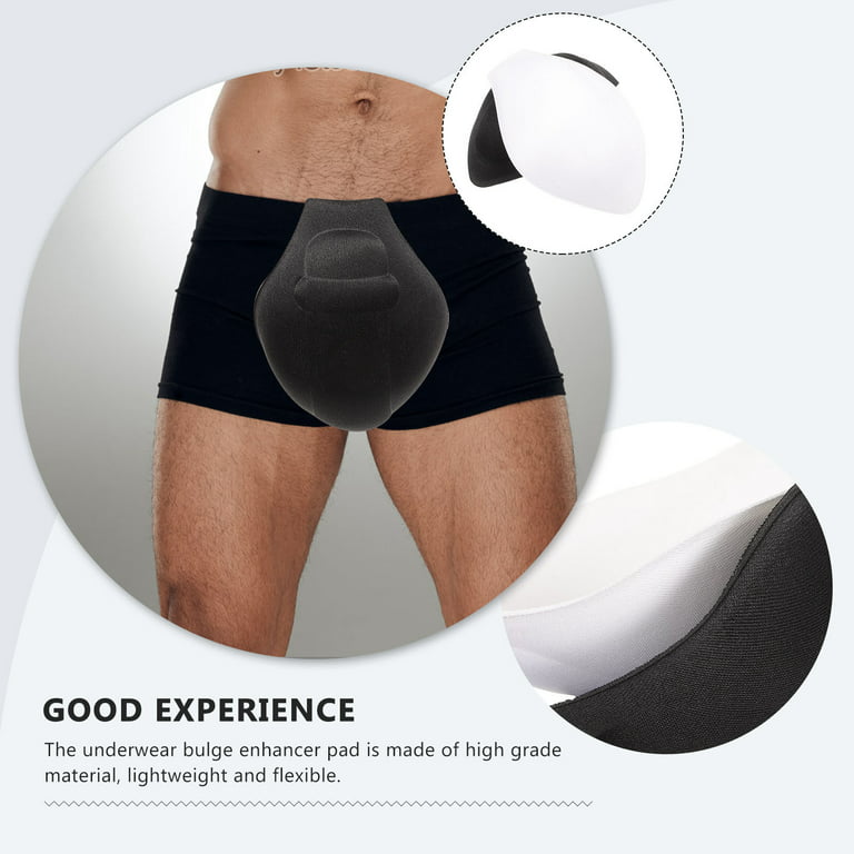 Mens bulge enhancing underwear 2Pcs Men Bulge Enhancer Cups Swimming Brief  Shorts Bulge Enhancer Pads Breathable Bulge Pads