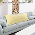 thumbnail image 6 of REGALWOVEN Brushed Microfiber Pillowcase Body Pillow Pillowcase, Jumbo Light Tan, 6 of 7