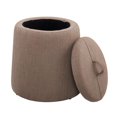 thumbnail image 4 of Pouf de Rangement Saybrook, Marron Clair, 4 of 7