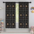 thumbnail image 5 of Blackout Kids Curtains,Black Gold Sun Moon Star Pattern Childrens Insulated Curtains Set Of 2,Bedroom Essentials,Toddler Room Decor 42x63in(106x160cm), 5 of 5
