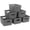 Gray, variant on PinkSheep 6 Pack Plastic Storage Baskets Small Organizer Basket Bins White