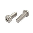 thumbnail image 2 of M6x20mm 304 Stainless Steel Button Head Torx Tamper Proof Screws T30 Drive 8pcs, 2 of 4