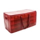 thumbnail image 1 of Caja de almacenamiento navideña,Caja de almacenamiento con asas para adornos navideños,Contenedor de almacenamiento navideño con capacidad para 128 bolas decorativas,Caja de Rojo S, 1 of 8