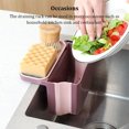 thumbnail image 3 of Injueey Escurridor de fregadero, escurridor para de frutas y verduras, soporte de almacenamiento de esponja multiusos, estante hueco, Almacenamiento y organización del hogar Blanco, 3 of 6