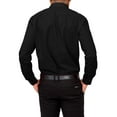 thumbnail image 2 of G-Style USA Men's Regular Fit Long Sleeve Solid Color Dress Shirts - Black - Large - 16-16.5 - 32-33, 2 of 6