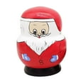 thumbnail image 2 of zhmrfg 10th Floor Santa Claus Russian Nesting Doll 5.71×4.33" Wooden Holiday Decor Collectible Toy Set for Christmas Mantel Shelf Tabletop Gift Family Celebration Home Display, 2 of 6