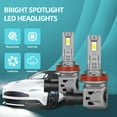 thumbnail image 2 of H11 LED Headlight Bulb, 120W 22000lm Per Set,600% Brighter, 6500K Cool White,High Low Beam H8 H9 H11 Headlight Bulb, Pack of 2, 2 of 7
