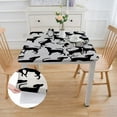thumbnail image 2 of WYYP Dog Silhouette Pattern Square Tablecloth Washable for Home Kitchen Outdoor Decoration 100% Polyester Fiber 36*36, 2 of 8