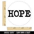 thumbnail image 2 of Hope Fun Text Self-Inking Rubber Stamp Ink Stamper - Blue Ink - Small 3/4 Inch, 2 of 7