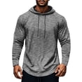 thumbnail image 1 of NLLSHGJ Chandail à Capuche pour Hommes, Manches Longues, Sport, Course, Décontracté, Bleu, 1 of 9