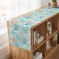 thumbnail image 6 of Table Runners 108 Inches Long Dress Scarves, Teal Red Coastal Jellyfish Farmhouse Coffee/Dining/Kitchen Table Runner for Living Room, Summer Nautical Beach Coral Starfish 13x108 Inch, 6 of 9