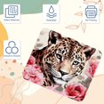 thumbnail image 3 of Leopard Printed Square Desk Pad Mouse Pad Desk Mat Non-Slip Rubber Bottom – 8.3x9.8 Inch – Suitable for Office and Gaming, 3 of 6