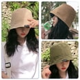 thumbnail image 5 of Sombrero de verano para mujer con circunferencia de cabeza de 56-58 cm que cubre el rostro, sombrero de pescador, protector solar, sombrilla, sombrero de lavabo, 5 of 5